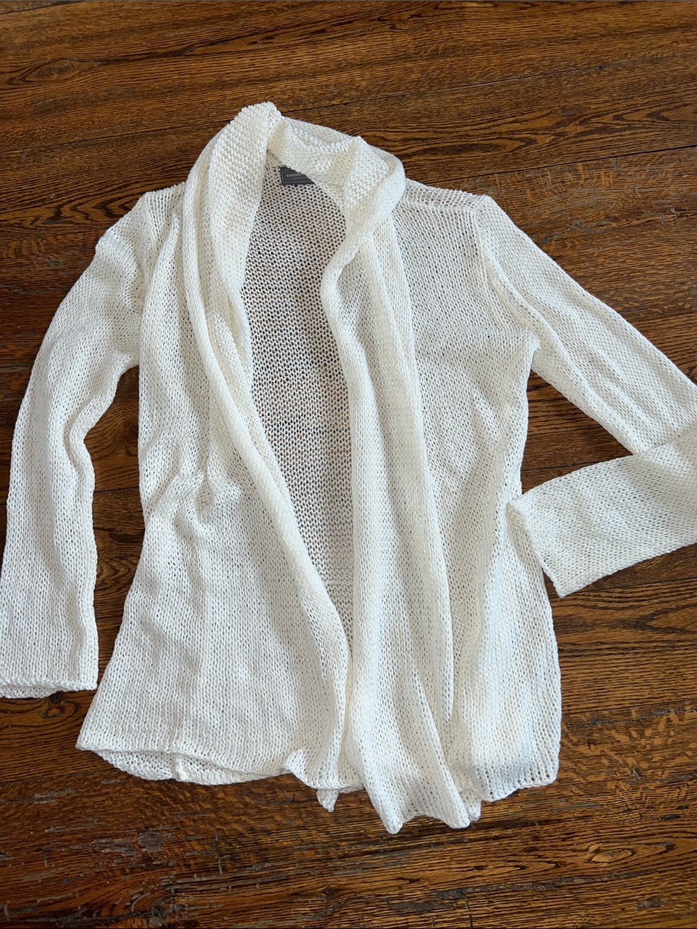 Wooden Ships Open Knit Cream Women's Cardigan